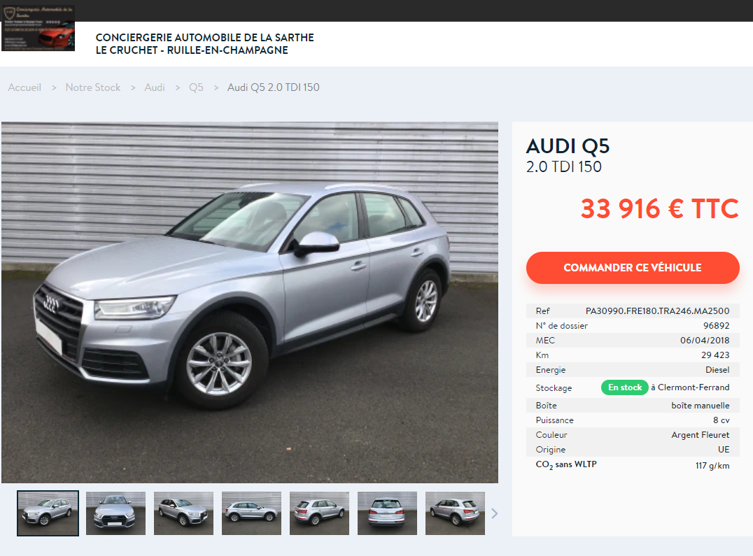 Audi q5 2 0 tdi 150